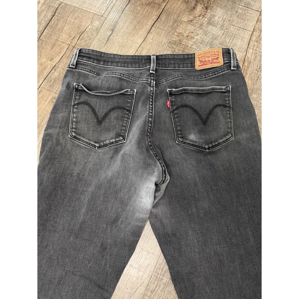Levi Strauss Womens Classic Mid Rise Skinny Jeans Faded Black Size 14 Stretch‎ - Picture 11 of 13